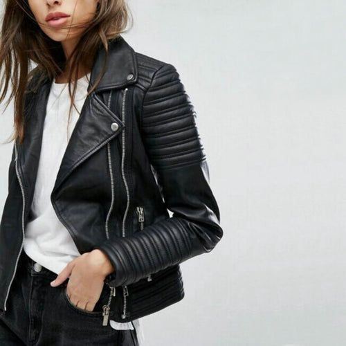 Leather Jackets 2019 New Fashion Women Smooth Motorcycle Faux