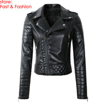Load image into Gallery viewer, Leather Jackets 2019 New Fashion Women Spring Autumn Soft Faux