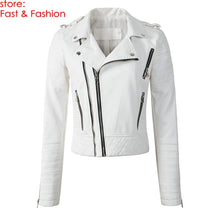Load image into Gallery viewer, Leather Jackets 2019 New Fashion Women Spring Autumn Soft Faux