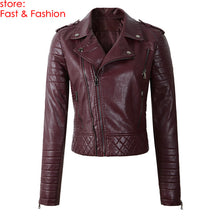 Load image into Gallery viewer, Leather Jackets 2019 New Fashion Women Spring Autumn Soft Faux