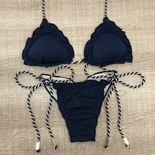 Load image into Gallery viewer, Padded Swimwear 2019 Sexy Halter Swimsuit Women Thong Micro Bikini String Padded