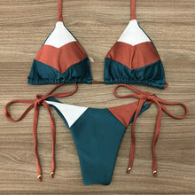 Load image into Gallery viewer, Padded Swimwear 2019 Sexy Halter Swimsuit Women Thong Micro Bikini String Padded