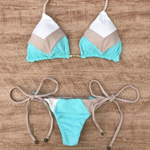 Load image into Gallery viewer, Padded Swimwear 2019 Sexy Halter Swimsuit Women Thong Micro Bikini String Padded