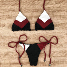 Load image into Gallery viewer, Padded Swimwear 2019 Sexy Halter Swimsuit Women Thong Micro Bikini String Padded