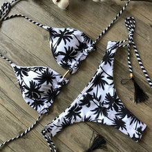 Load image into Gallery viewer, Padded Swimwear 2019 Sexy Halter Swimsuit Women Thong Micro Bikini String Padded