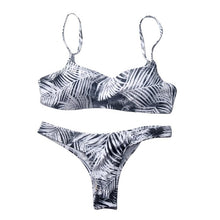 Load image into Gallery viewer, Padded Swimwear 2019 New Summer Women Solid Bikini Set Push-up