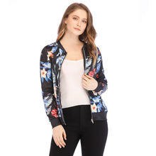 Load image into Gallery viewer, Floral Spring Jacket Floral Spring Women Bomber Jacket Plus Size S