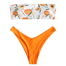 Load image into Gallery viewer, Padded Swimwear Bandeau swimwear women push up s