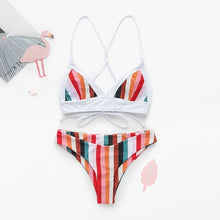 Load image into Gallery viewer, Padded Swimwear Bandeau swimwear women push up s