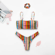 Load image into Gallery viewer, Padded Swimwear Bandeau swimwear women push up s