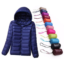 Load image into Gallery viewer, Winter/Spring Coat   Women Ultra Light Down Jacket 90% Duck Down Coats Hooded Jackets