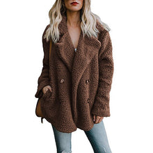 Load image into Gallery viewer, Lamb  wool Coat Women's Jackets Warm Winter Coat Women Cardigans Ladies