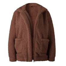 Load image into Gallery viewer, Lambs wool Coat Warm Thick Teddy Coat Female Casual Overcoat Oversize Outerwear