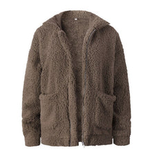 Load image into Gallery viewer, Lambs wool Coat Warm Thick Teddy Coat Female Casual Overcoat Oversize Outerwear
