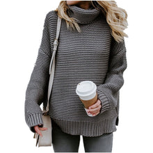 Load image into Gallery viewer, Oversized Sweater  Warm Sweater Coarse Pullover Women&#39;s Jumper Turtleneck Sweater
