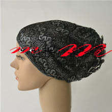Load image into Gallery viewer, Ponytail Beanie Hat Newest Rose Design for Muslim Cap Beanie Skull