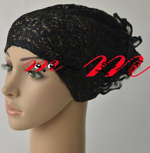 Load image into Gallery viewer, Ponytail Beanie Hat Newest Rose Design for Muslim Cap Beanie Skull