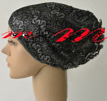 Load image into Gallery viewer, Ponytail Beanie Hat Newest Rose Design for Muslim Cap Beanie Skull