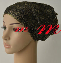 Load image into Gallery viewer, Ponytail Beanie Hat Newest Rose Design for Muslim Cap Beanie Skull