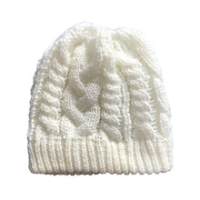 Load image into Gallery viewer, Ponytail Beanie Hat New Women Ponytail Stretch Knitled Crochet