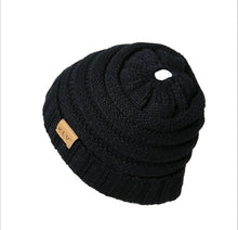 Load image into Gallery viewer, Ponytail Beanie Hat 2019 New Style Children Ponytail Beanie Crochet Knitted Winter