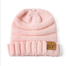 Load image into Gallery viewer, Ponytail Beanie Hat 2019 New Style Children Ponytail Beanie Crochet Knitted Winter