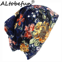 Load image into Gallery viewer, Ponytail Beanie Hat Autumn Spring Thin Women Skullies Beanies Lady Fashion Lace Design Hat